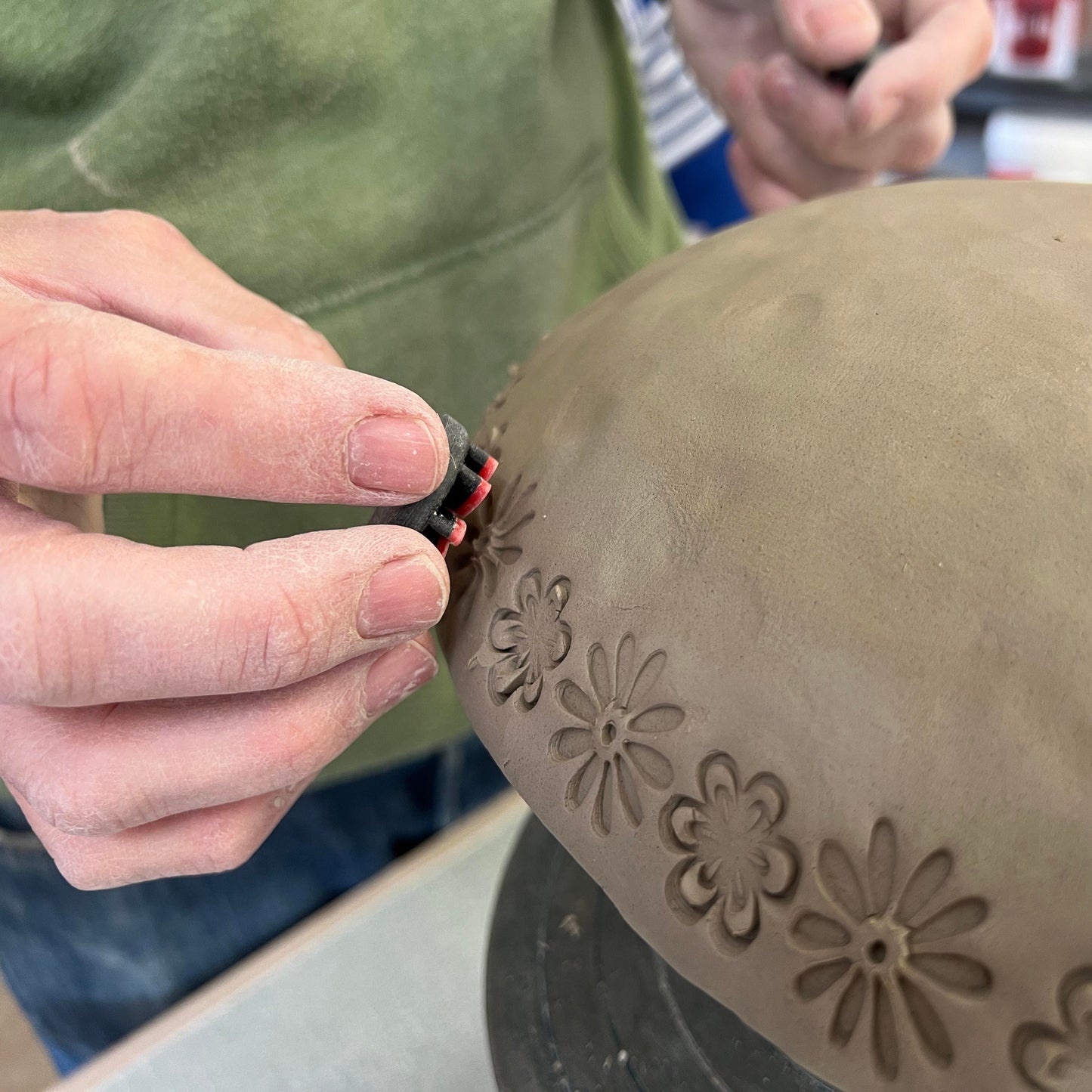3D Printing 25mm Floral Stamps for Clay tool for Pottery artist