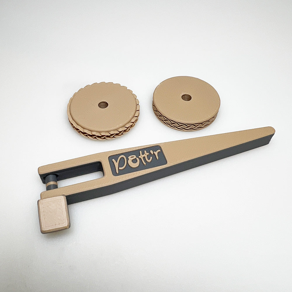 7mm tool for potter pattern with handle design