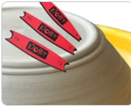 banding tools for adding clean lines and rims on pottery.