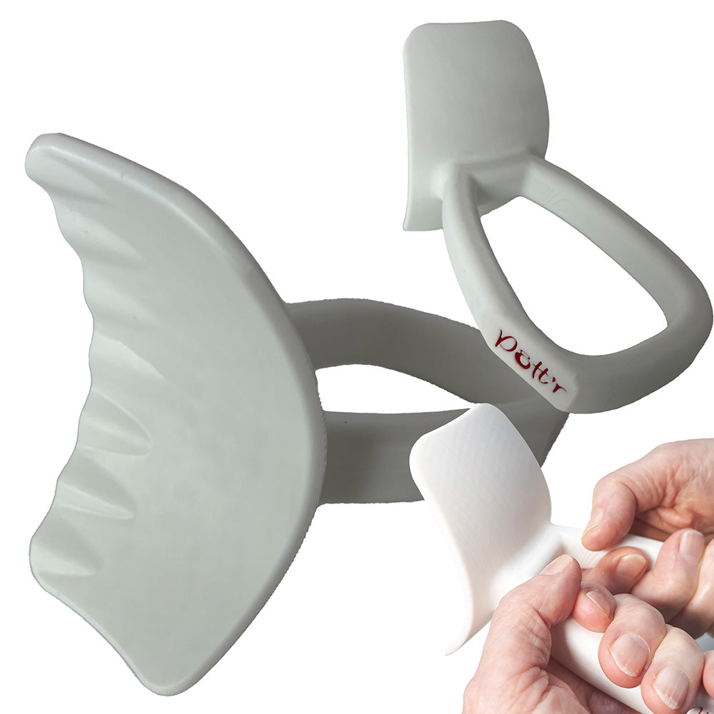 white Centering aid premium pottr tool