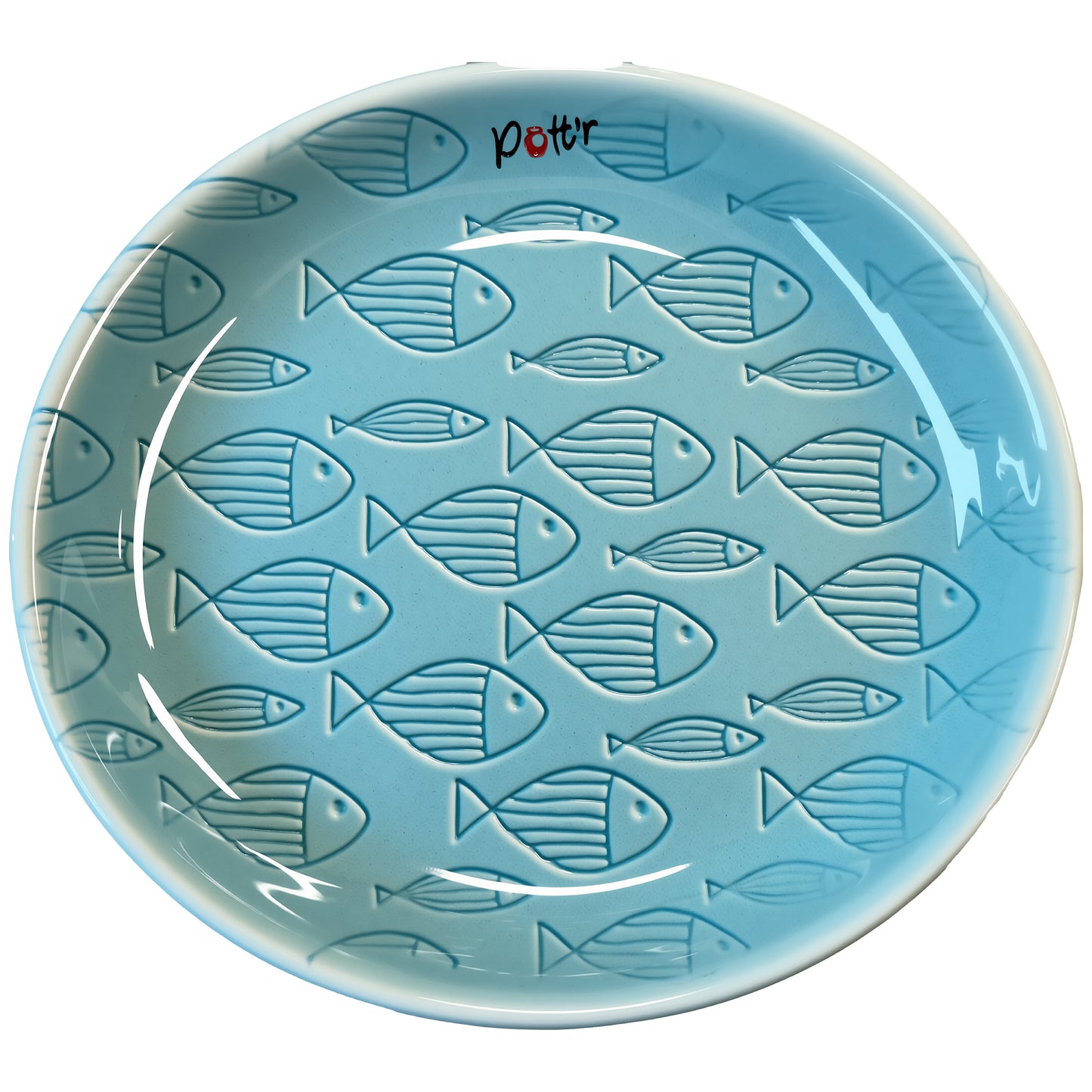 135mm School of Fish Pottery Texture Roller - Repeatable Pattern