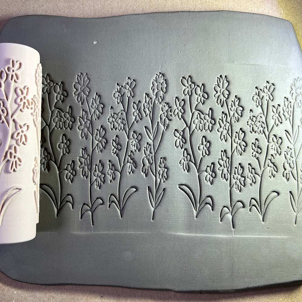 flower design pottr tool roller