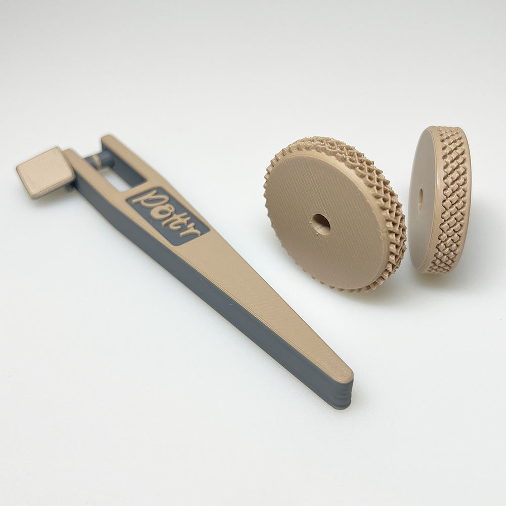 Pottr tool pattern with handle