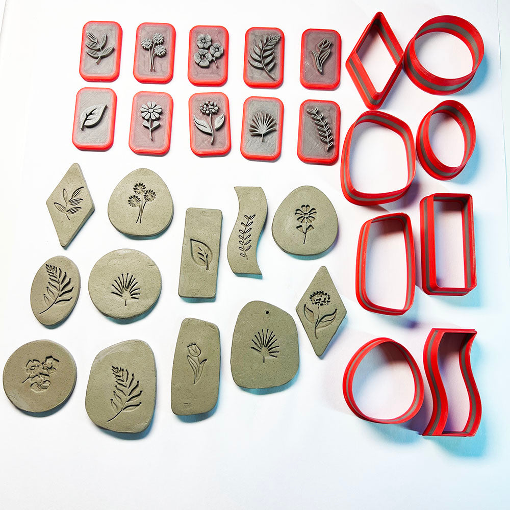 Ceramic Pendant & Jewelry Making Kit – Clay Cutters & Stamps for Pottery, Porcelain & Polymer Clay