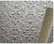 Victoriana roller with intricate, vintage-inspired designs for pottery.