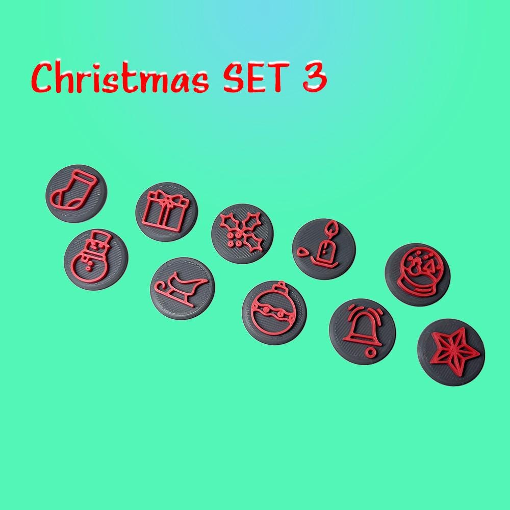 25mm stamps for cake decoration and pottery artists.