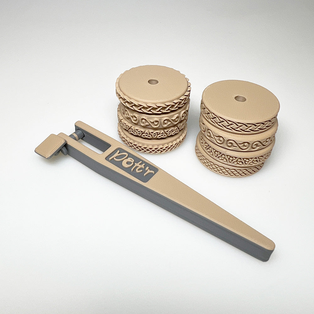 7mm pottr tool celtic roller giftset