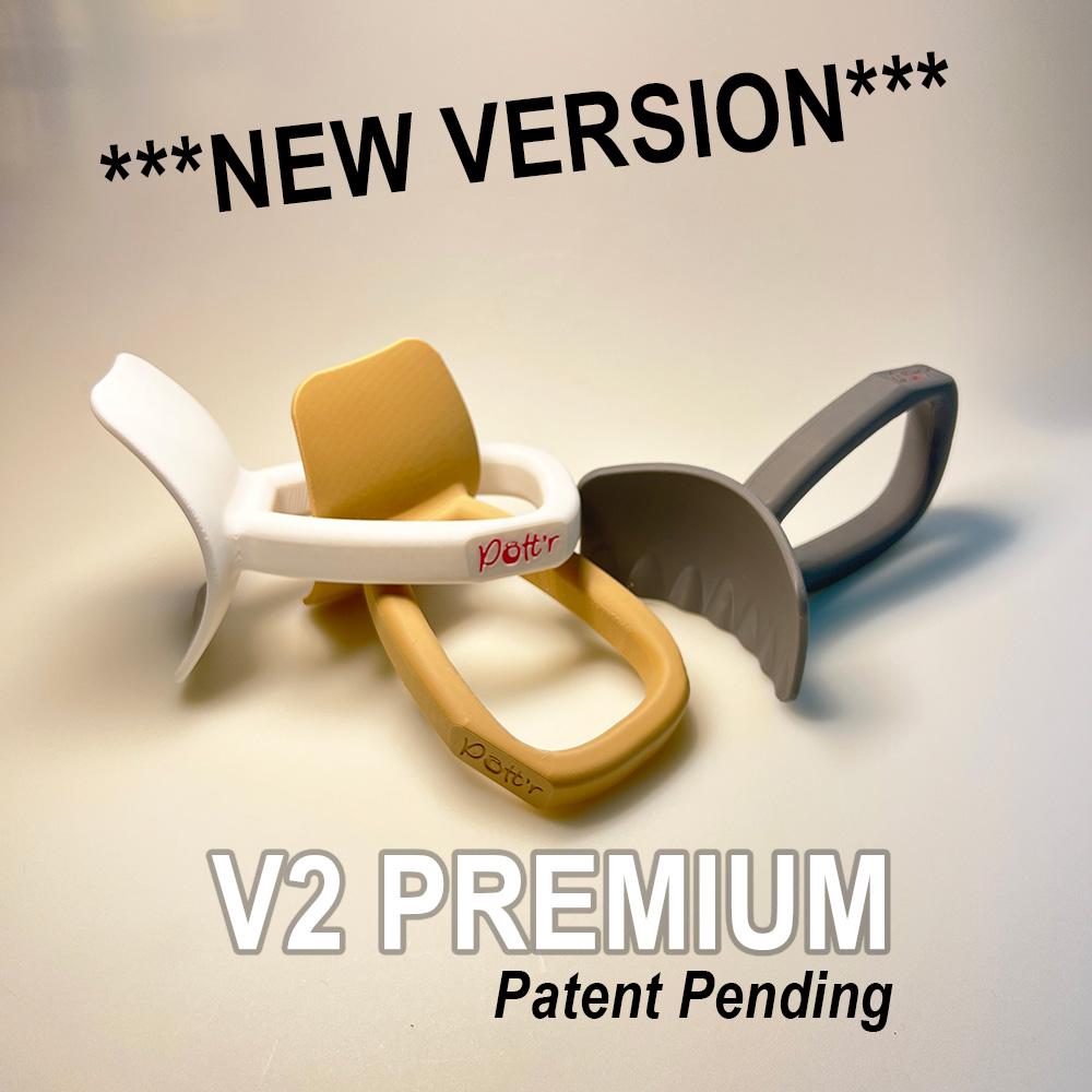 Premium, patent-pending version of Pottr's clay centering aid for advanced pottery techniques.