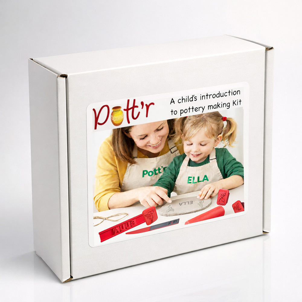 Pott’r Children’s Pottery Nameplate Making Kit - Fantasy Theme