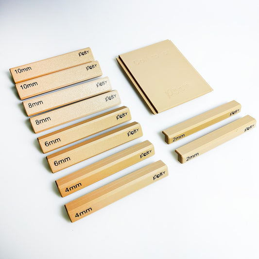 Pottery Coil Roller with Size Adapters – Create Perfect Even Clay Coils Without an Extruder