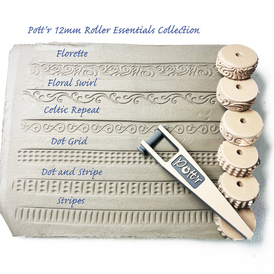 12mm Pottery Texture Rollers