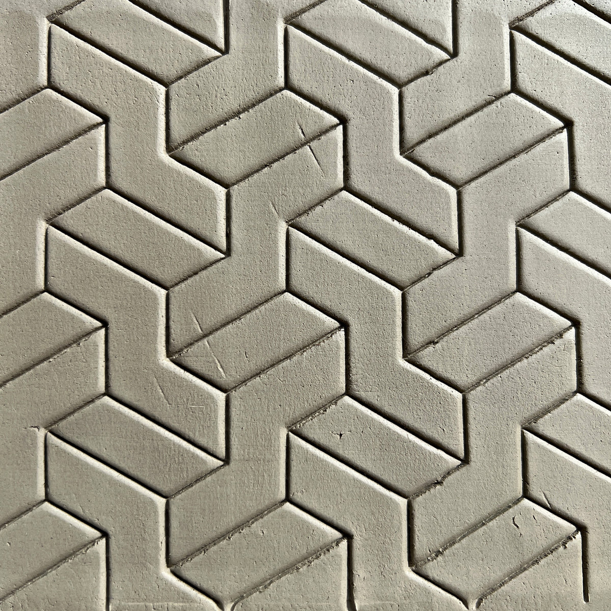 Step Texture Design 135mm Geometric Steps - Illusional Seamless Pattern Texture Roller – Pott'r