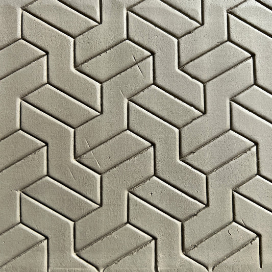 135mm Geometric Steps - Illusional Seamless Pattern Texture Roller