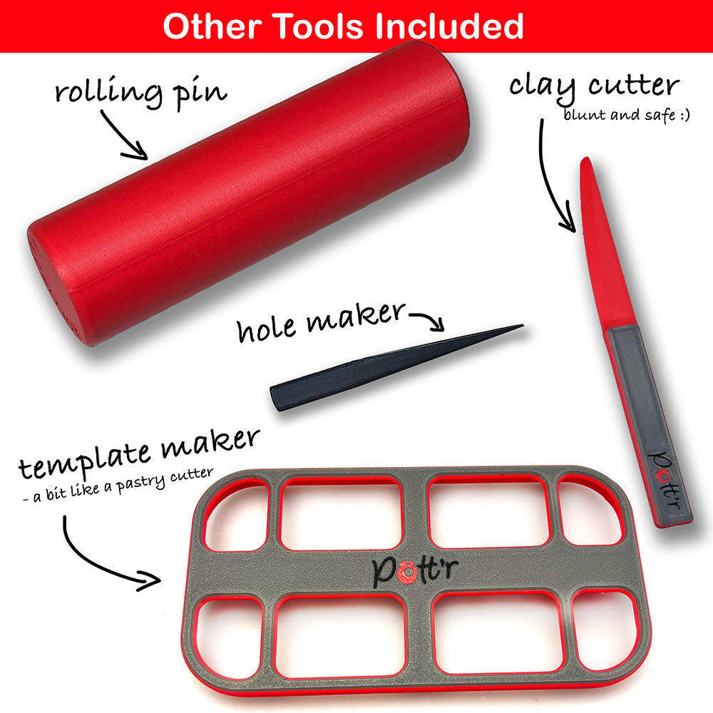 Pott’r Children’s Pottery Nameplate Making Kit - Fantasy Theme