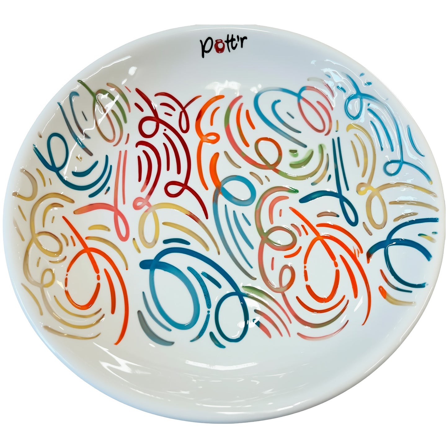 135mm Random Curls Effect Clay Pottery Texture Roller - Repeatable Pattern