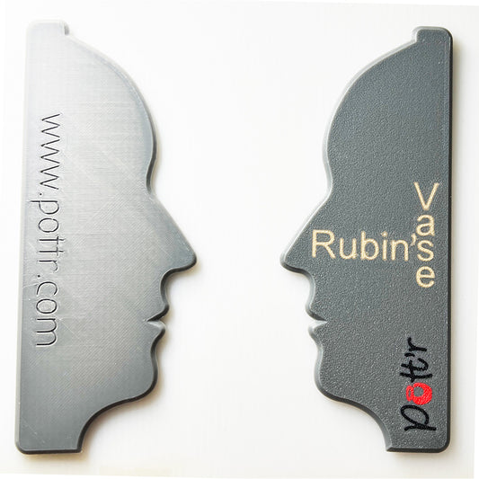 Rubin Vase Rib Set – Optical Illusion Pottery Face Profile Ribs for Throwing & Teaching Projects