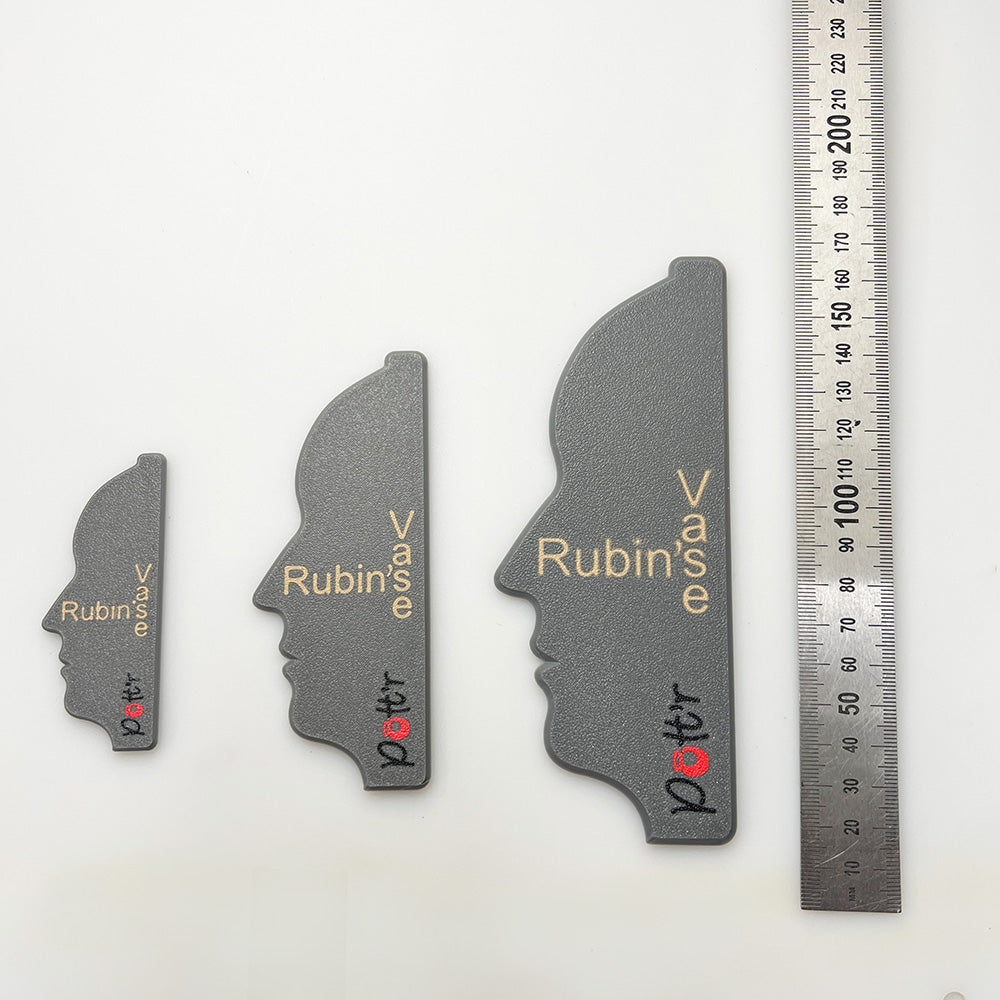 Rubin Vase Rib Set – Optical Illusion Pottery Face Profile Ribs for Throwing & Teaching Projects