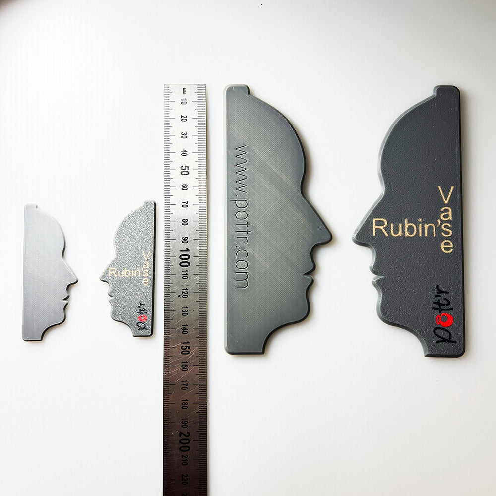 Rubin Vase Rib Set – Optical Illusion Pottery Face Profile Ribs for Throwing & Teaching Projects