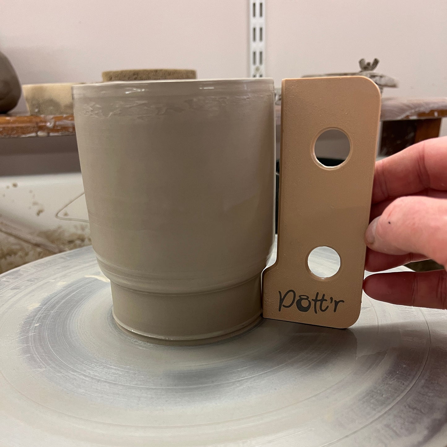 Pott'r Stacking Cup Rib for Creating a Stackable Set of Mugs or Cups