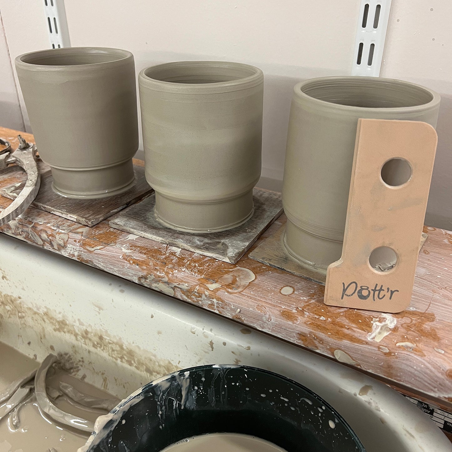 Pott'r Stacking Cup Rib for Creating a Stackable Set of Mugs or Cups