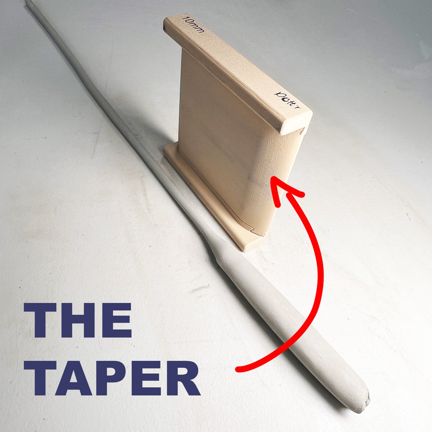 Pottery Coil Roller with Size Adapters – Create Perfect Even Clay Coils Without an Extruder