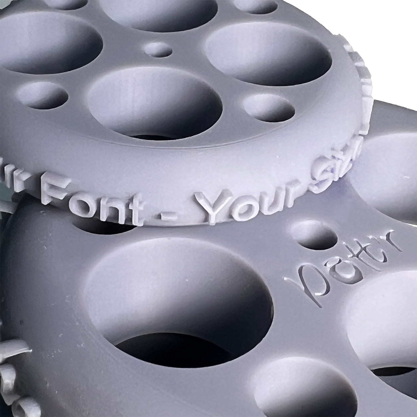 Pott'r Text Wheel for Clay and Pottery Projects – Custom Personalised – High Detail Impression Roller